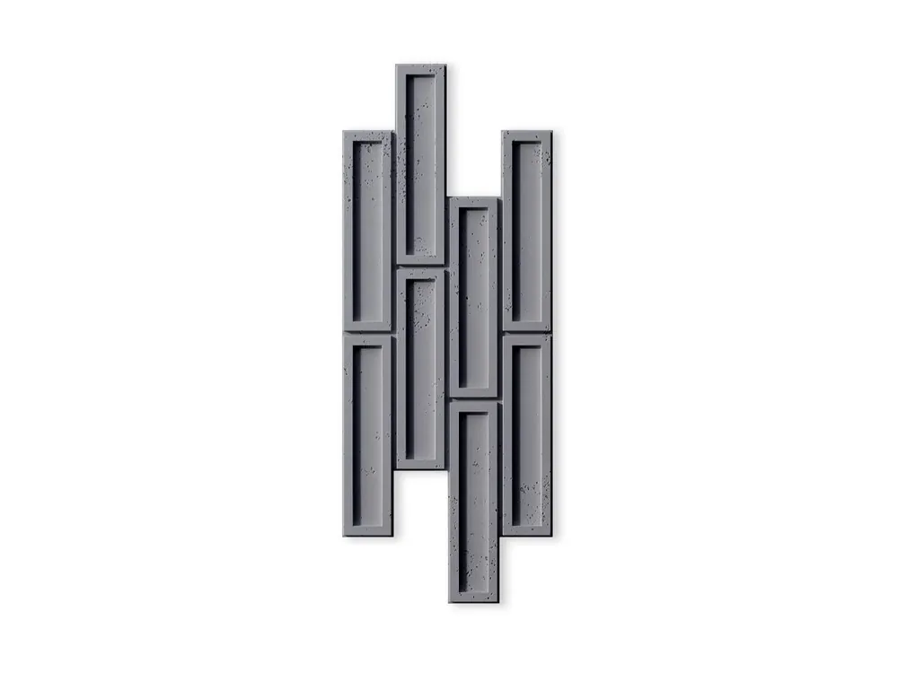 Beton architektoniczny 3D na ścianę Cegiełka Popielaty Szary PB52-S96 Oferta