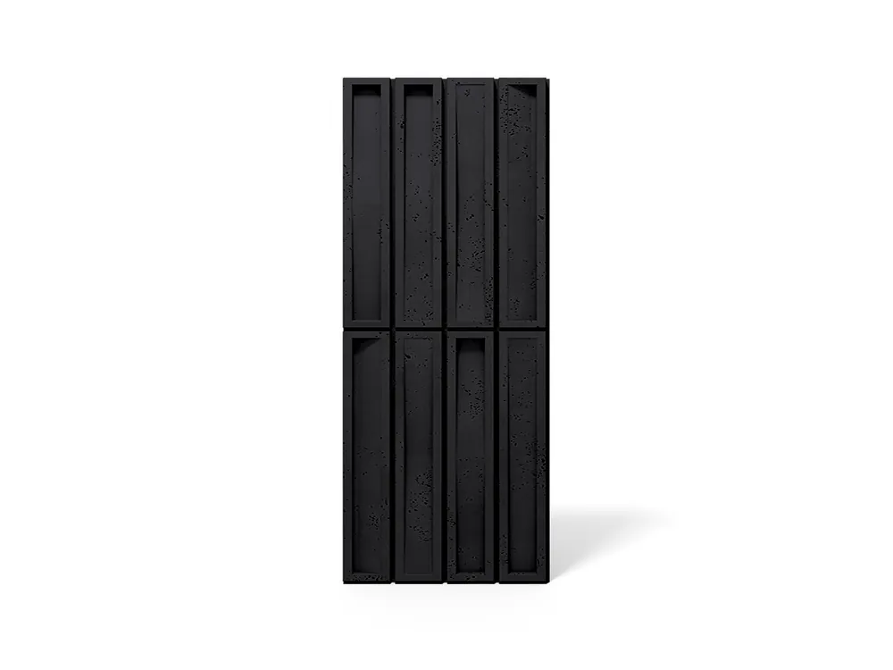 Okazja Panel ścienny 3D Beton architektoniczny Czarny PB66B-B15