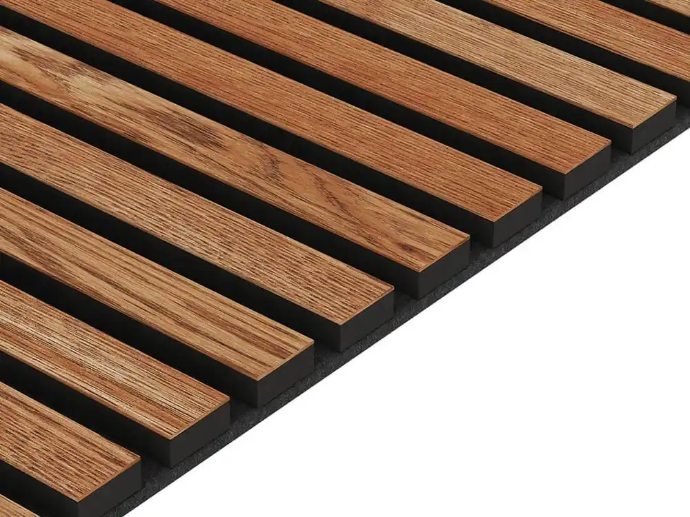 Oferta czasowa Fornirowany panel akustyczny na czarnym filcu 60x280 - Sapelli - LAMEO