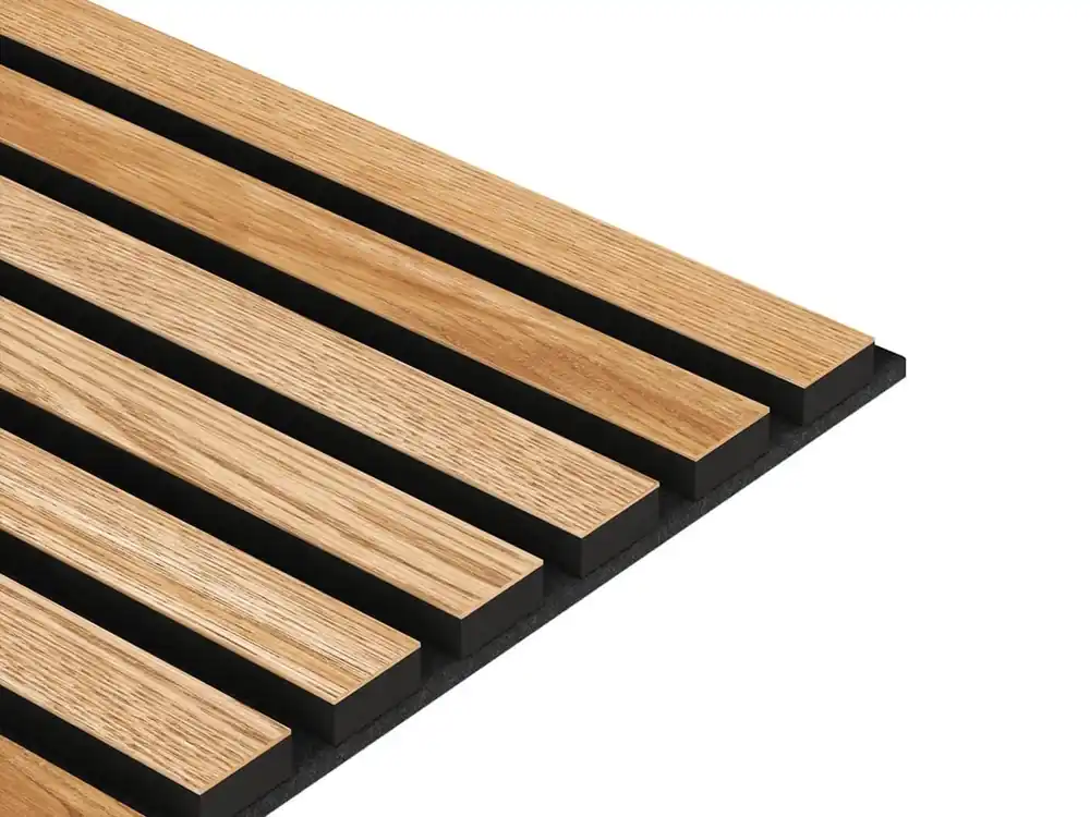 Panel akustyczny fornirowany na czarnym filcu 28x240 - Dąb - LAMEO Zamów dziś