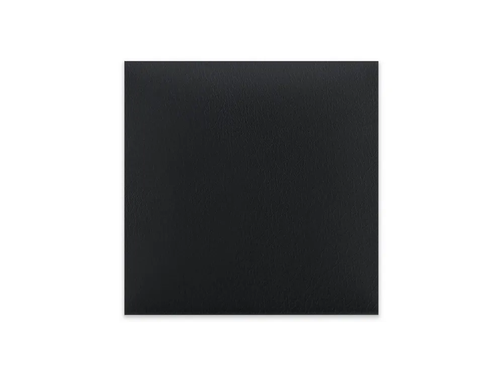 Do wyczerpania zapasów Panel ścienny tapicerowany Czarna Ekoskóra 50x50 kwadrat
