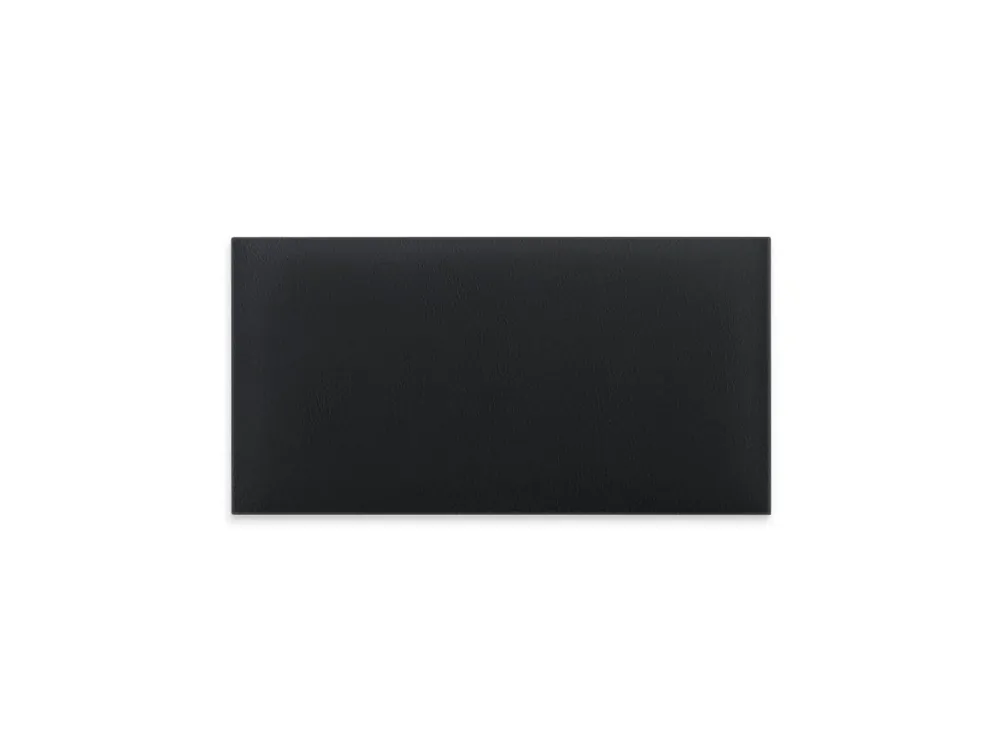Czarny panel ścienny tapicerowany 60x30 Ekoskóra prostokąt Do wyczerpania zapasów