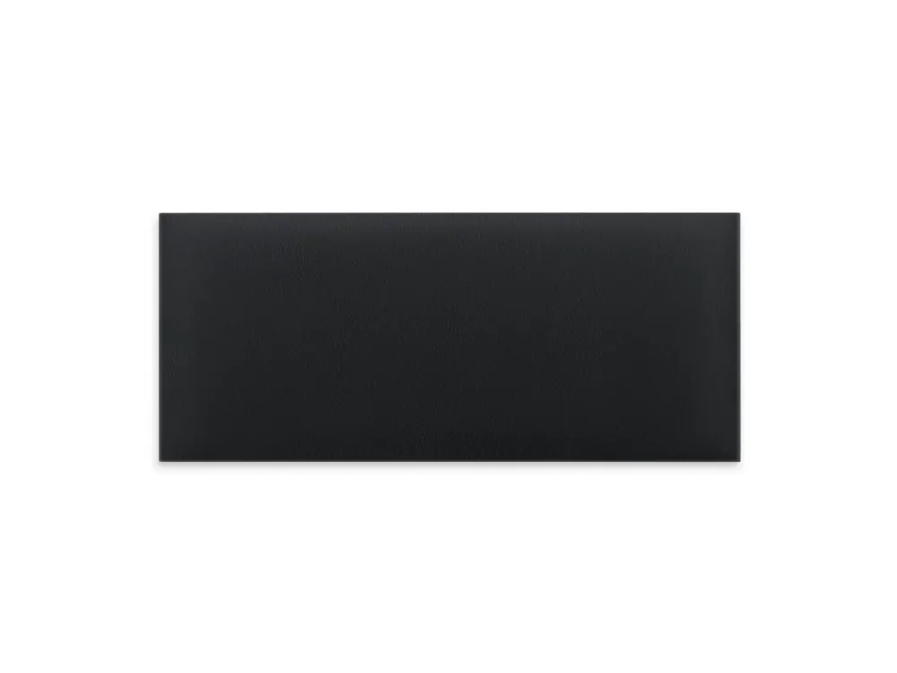Wyjątkowa oferta Panel ścienny tapicerowany Czarna Ekoskóra 70x30 prostokąt