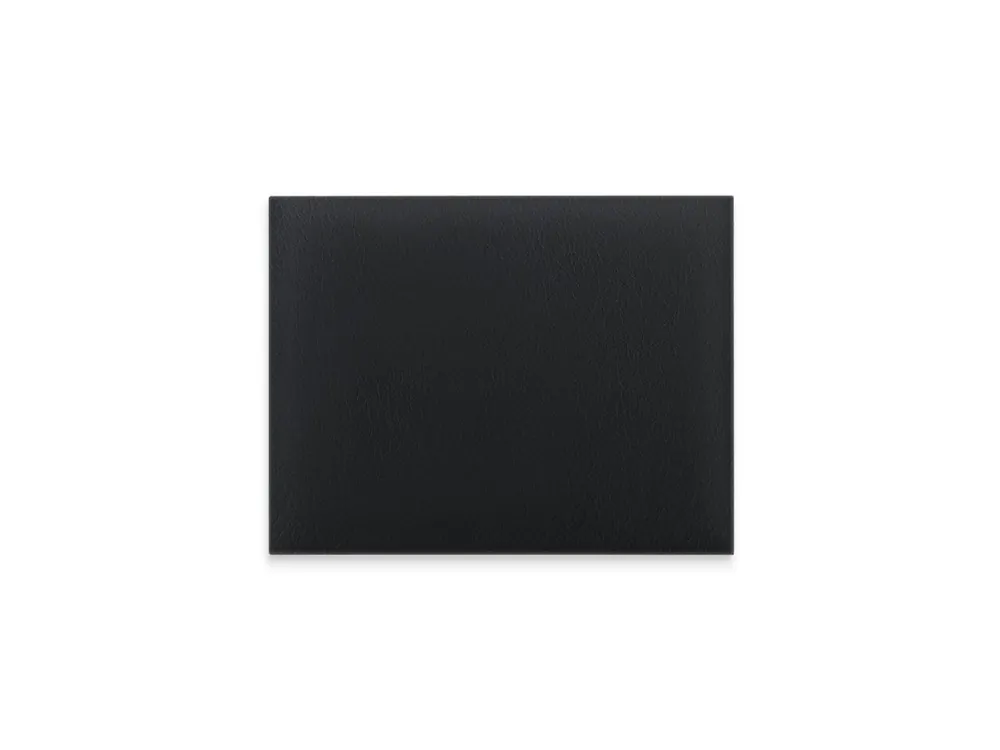 Darmowy zwrot Panel ścienny tapicerowany Czarna Ekoskóra 50x40 prostokąt