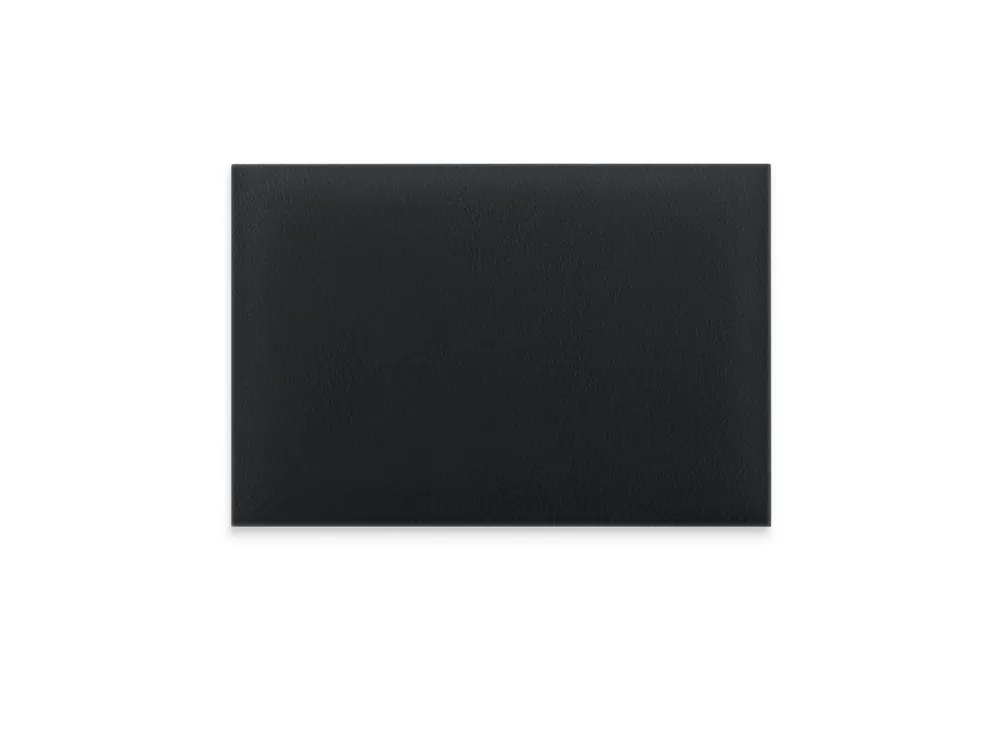 Rabat Czarny panel ścienny tapicerowany 60x40 Ekoskóra prostokąt