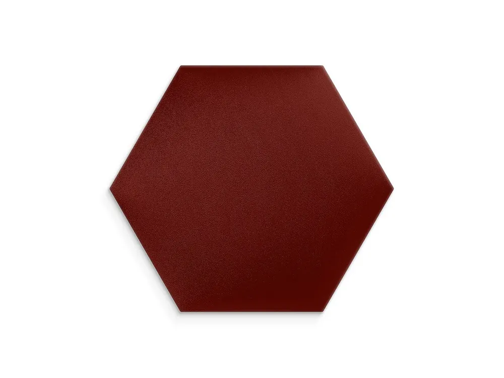 Wyjątkowa oferta Bordowy panel tapicerowany 30x26 Welur heksagon