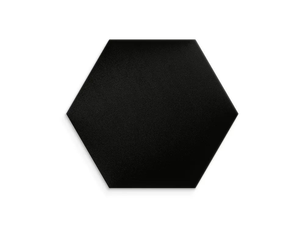 Zamów dziś Czarny panel tapicerowany 30x26 Welur heksagon