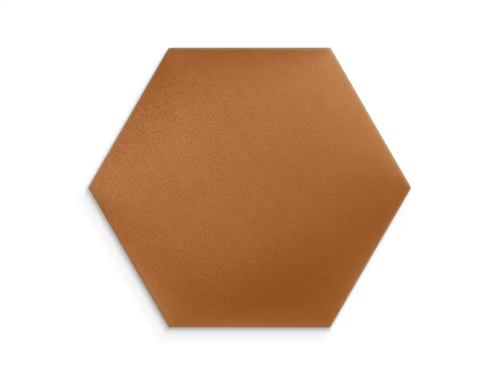 Bezpieczna płatność Miodowy panel tapicerowany 40x35 Welur heksagon
