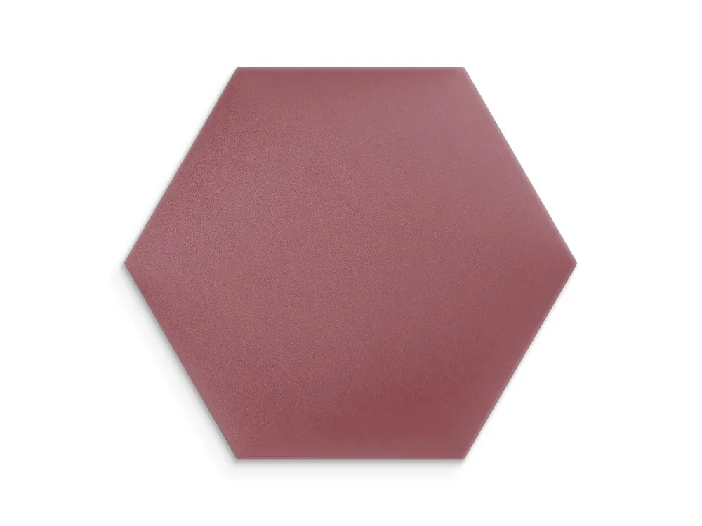 Cena promocyjna Panel ścienny tapicerowany Brudny Róż 40x35 Welur heksagon