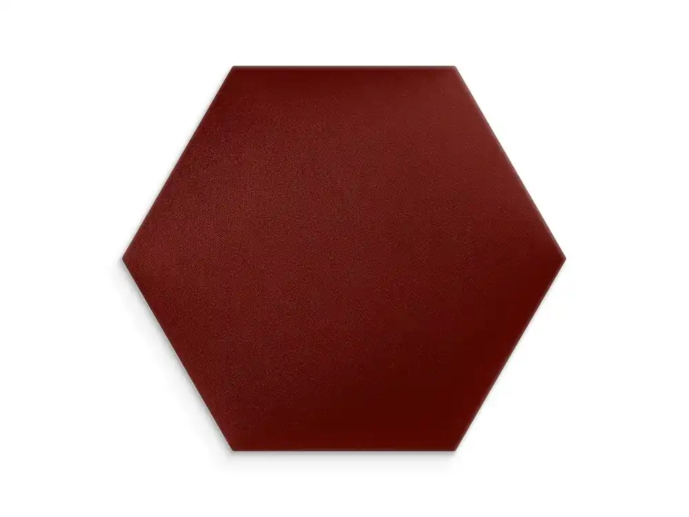 Wybór klientów Panel ścienny Bordowy Welur 40x35 heksagon