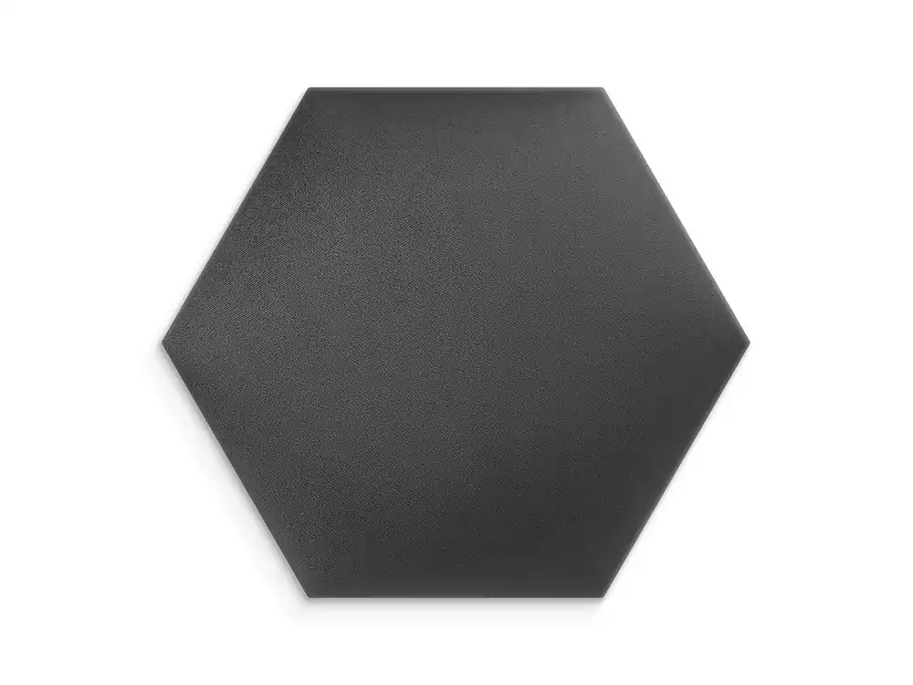 Grafitowy panel tapicerowany 40x35 Welur heksagon Zniżka