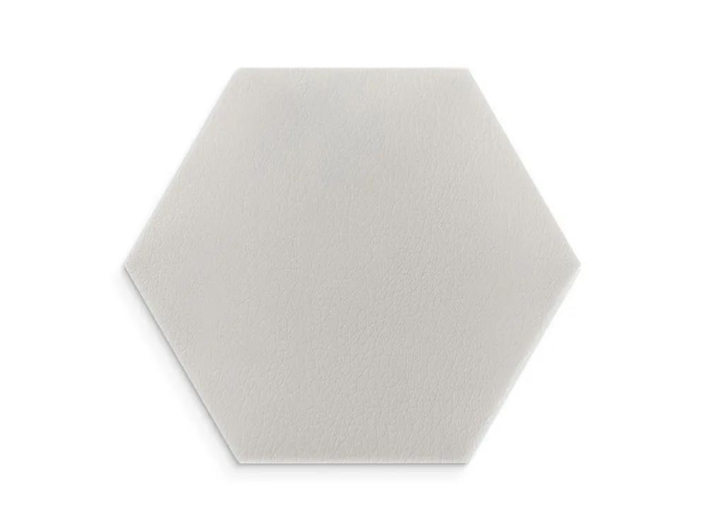 Panel ścienny tapicerowany Kremowa Ekoskóra 40x35 heksagon Szybka dostawa