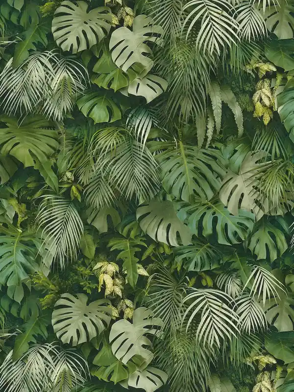 Bezpieczne zakupy Tapeta 37280-2 Greenery AS Creation motyw dżungli z zielonymi liśćmi i realistyczne akcenty kolorystyczne - zielony
