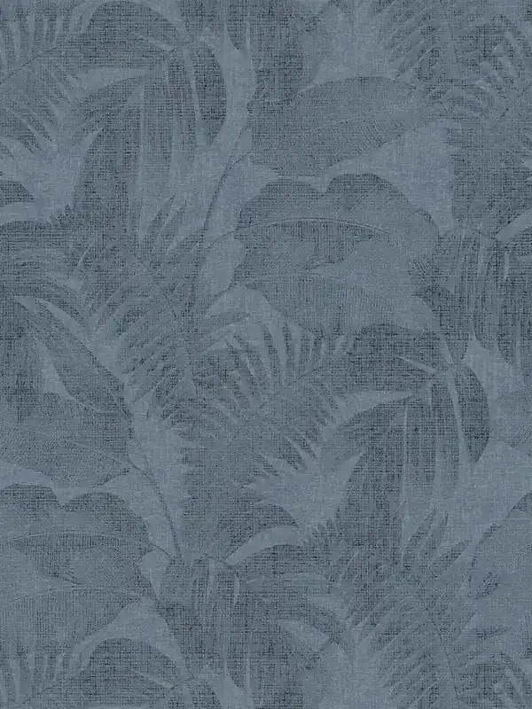Tapeta 37396-5 New Walls AS Creation boho dżungla z efektem lnu - niebieska Oferta czasowa