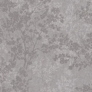 Tapeta 37397-1 New Walls AS Creation lniany wzór w liście – szary, brązowy Kup teraz