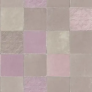 Bestseller Tapeta 37406-2 New Walls AS Creation orientalna kafelkowa z mozaiką - szara, fioletowa, beżowa