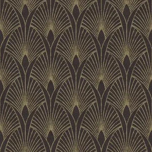 Tapeta 37427-3 New Walls AS Creation tapeta w stylu art deco ze złotymi akcentami – czerń, złoto Taniej