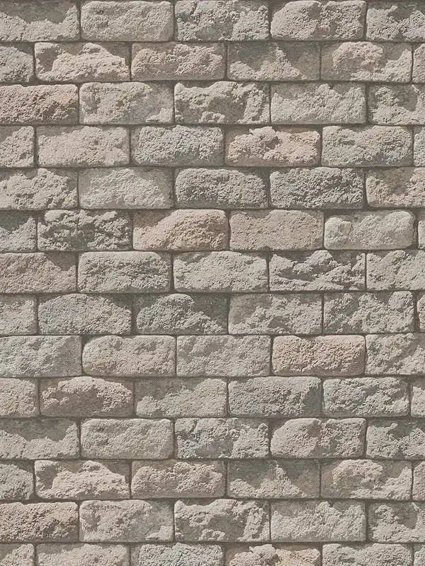 Nowość Tapeta 95834-2 IL DECORO AS Creation kamienna z murem, cieniami i efektem 3D - beż, krem