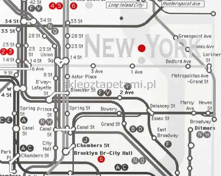 Rabat TAPETA DECOPRINT 20800 MAPA NEW YORK OUTLET