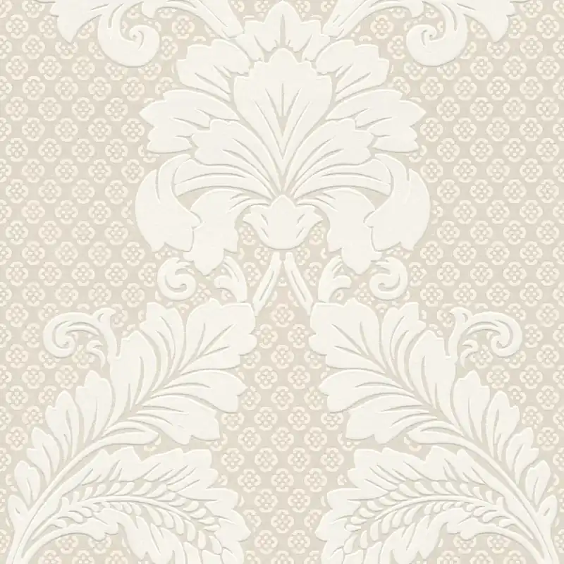 Ograniczona ilość Tapeta 30544-1 Luxury Wallpaper AS Creation wzorzysta motyw ornamentu z dużym motywem kwiatowym - krem, brąz