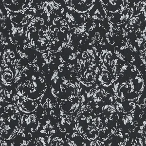 Tapeta 30660-6 AP Metallic Silk AS Creation czarny ornament z srebrnym połyskiem - czarna, srebrna Darmowy zwrot
