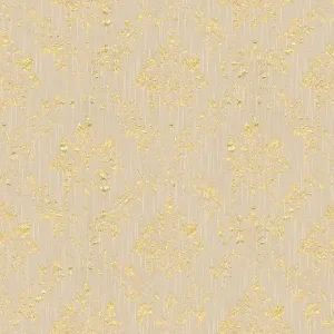 Tapeta 30662-4 AP Metallic Silk AS Creation beżowa ornament z złotym połyskiem - beżowy, złoty Zamów dziś
