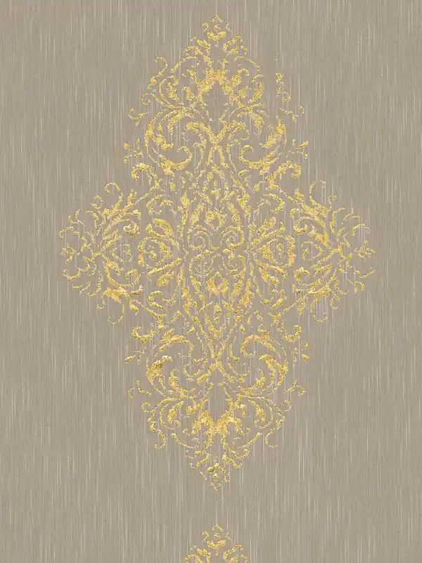 Tapeta 31945-3 Luxury Wallpaper AS Creation ozdobna z efektem postarzanego metalu - beż, złoto Szybka dostawa