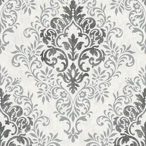 Tapeta 33924-1 Jette 4 AS Creation barokowa metaliczny ornament - szara Popularny