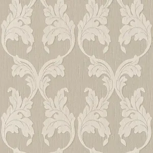 Tapeta 95628-1 Tessuto AS Creation tapeta tekstylna premium z ozdobnymi wiciami – beż, krem Ostatnia szansa