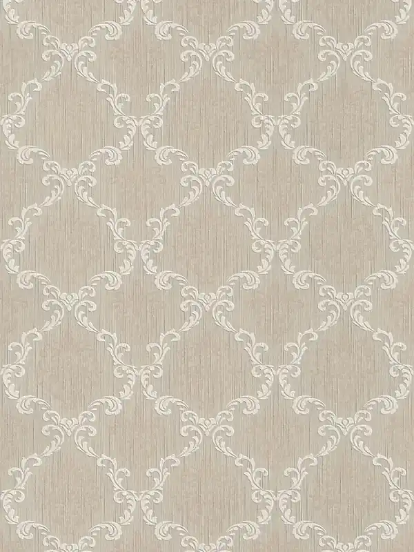 Tapeta 95629-1 Tessuto AS Creation ornamentowa winorośli z efektem tekstury – beż Ograniczona ilość