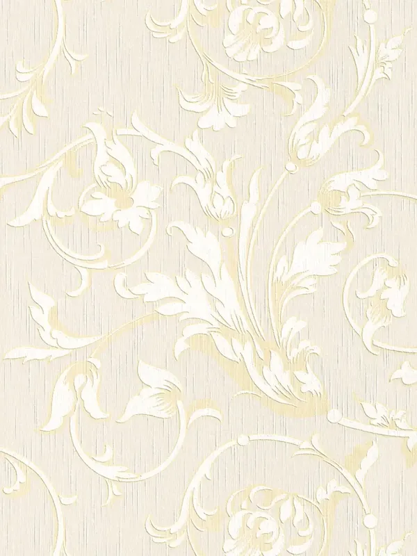 Wybór klientów Tapeta 95633-7 Tessuto AS Creation ermitaż z kwiatowym ornamentem - beż, krem