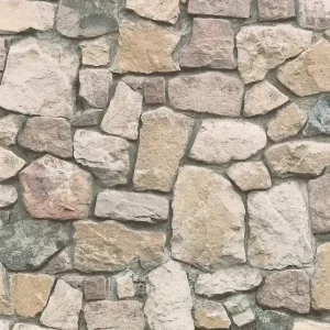 Bezpieczne zakupy Tapeta ścienna AS 6924-12 kamienna ściana z efektem 3D stone - szara, kremowa
