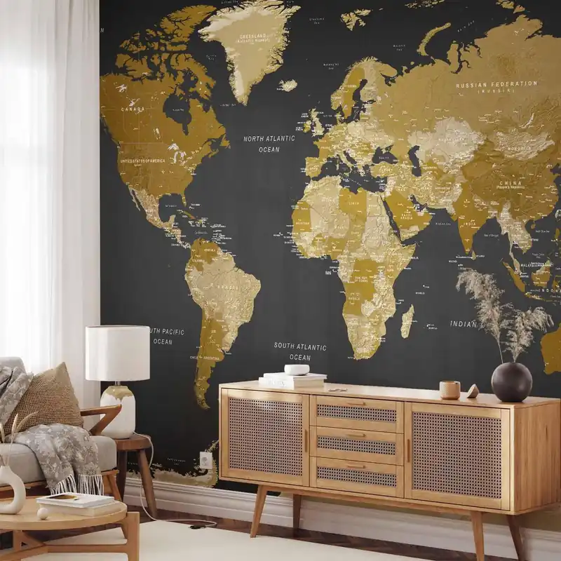 Najlepsza cena Fototapeta - Mapa świata: Nowoczesna geografia