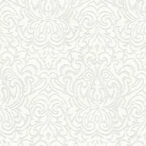 Szybka dostawa Tapeta AS 96193-2 wzór ornamentu teksturowanej tapety - biały