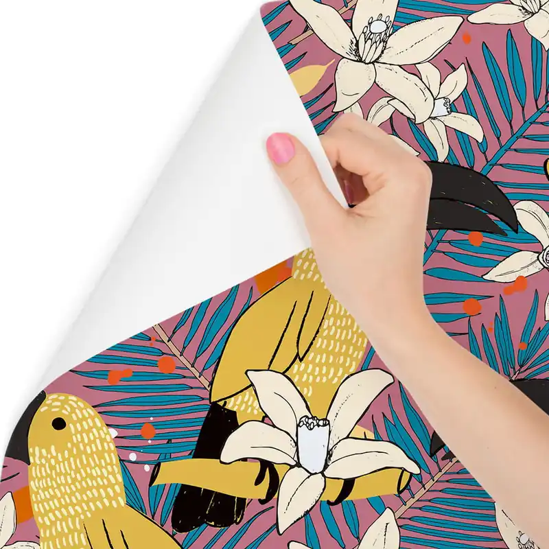 Tapeta – Tukany I Kwiaty Rabat