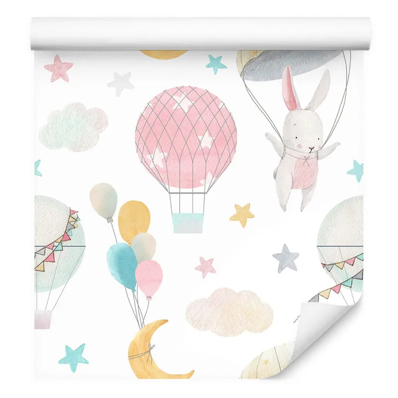 Do wyczerpania zapasów Tapeta Balony Na Tle Kolorowych Gwiazdek