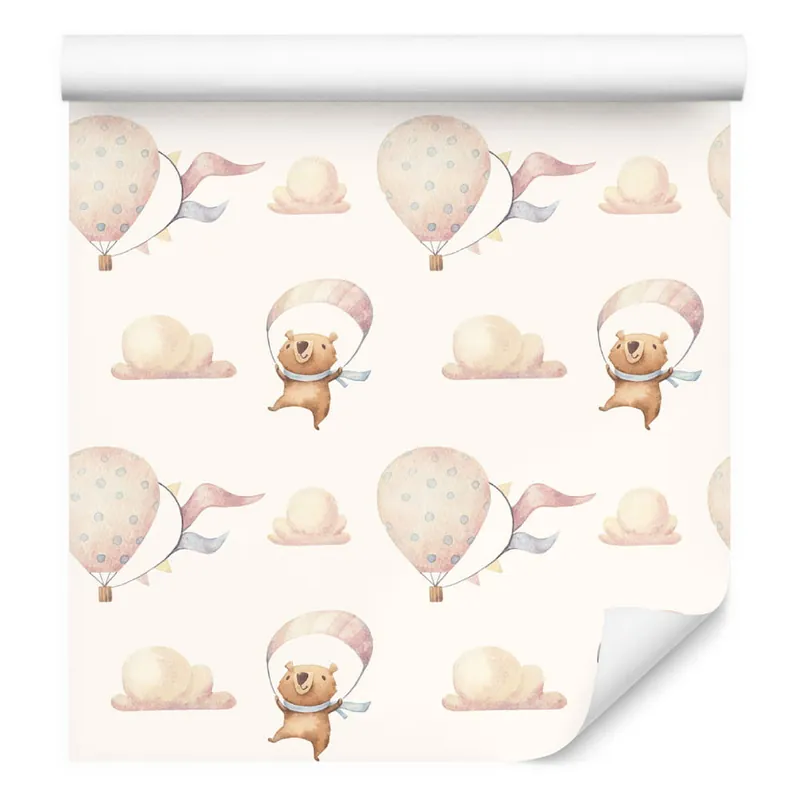 Super okazja Tapeta Balony W Chmurach, Misie, Pokój Dziecięcy
