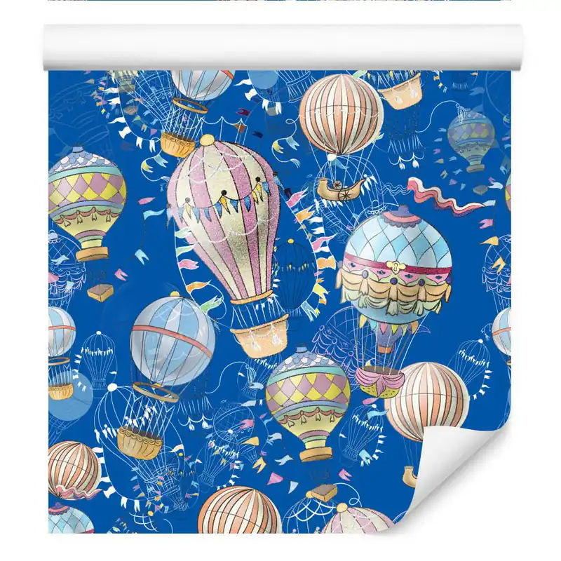 Nowy Tapeta Balony Z Niebieskim Tłem