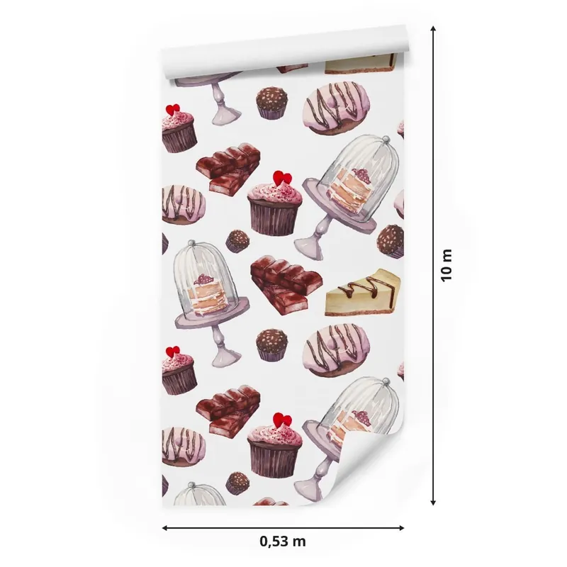 Tapeta Ciasta Malowane Akwarelą Wyjątkowa oferta