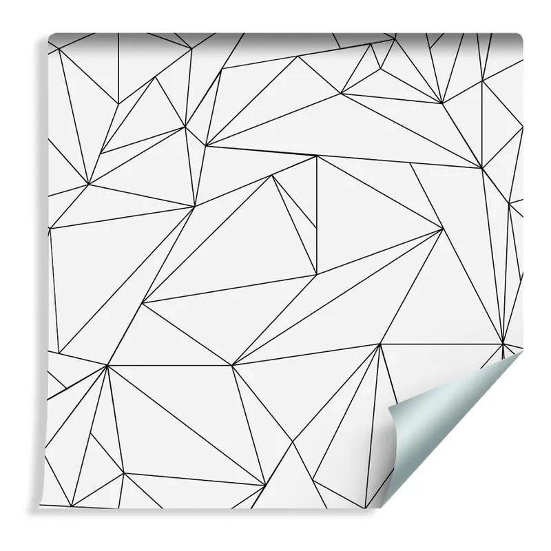 Tapeta Czarno-Biały Wzór Geometryczny Oferta