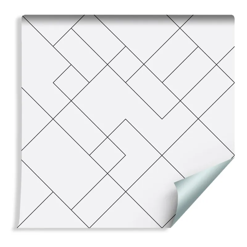 Tapeta Czarno-Biały Wzór Geometryczny Tylko dziś