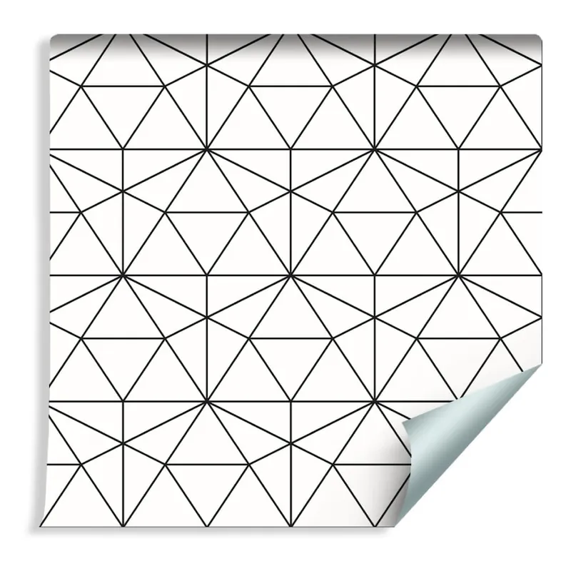 Tapeta Czarno-Biały Wzór Geometryczny Zamów teraz