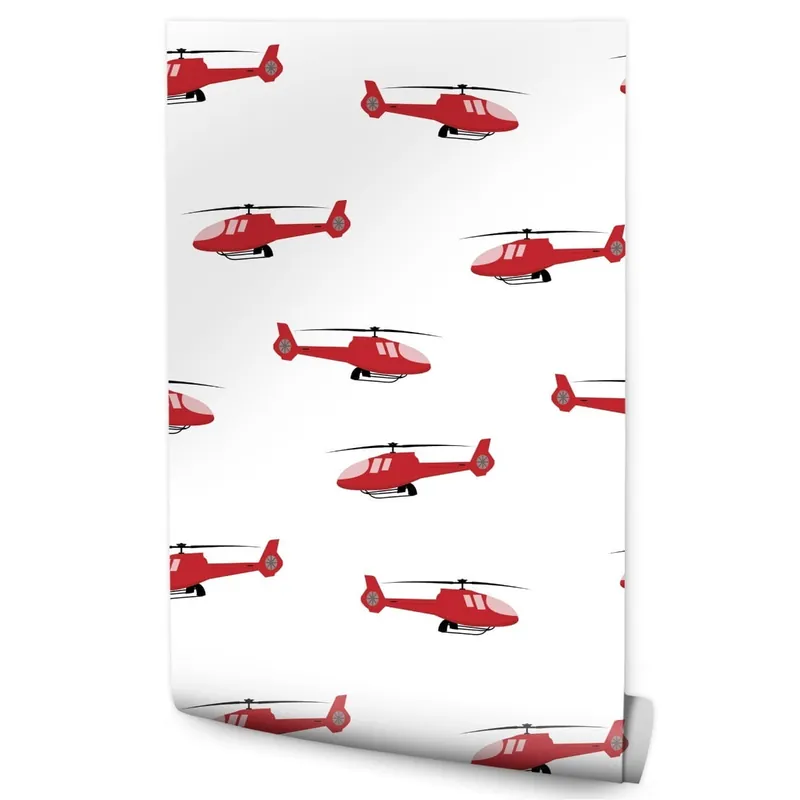 Wyjątkowa oferta Tapeta Czerwone Bajkowe Helikoptery