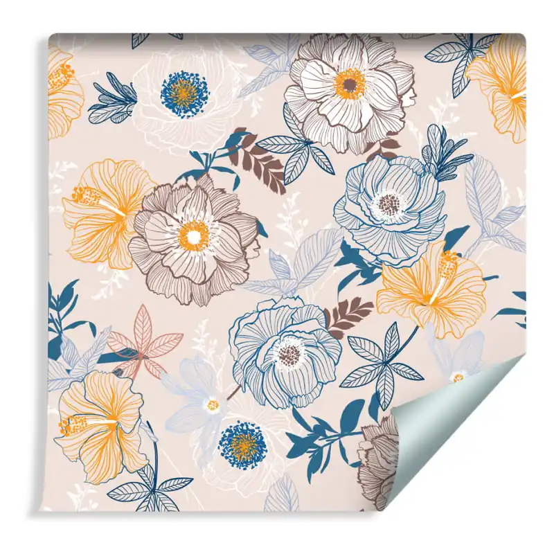 Oferta Tapeta Delikatne Kolorowe Kwiaty