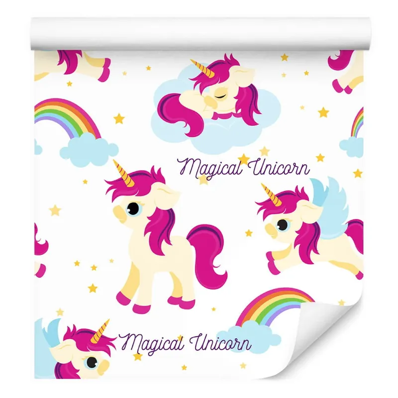 Wyjątkowa oferta Tapeta Dla Dzieci – Magiczne Jednorożce