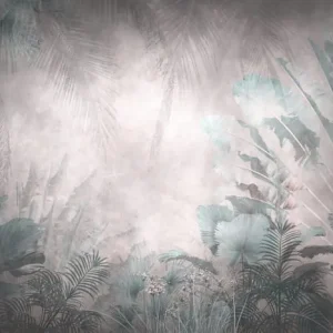 Fototapeta Tropical Trees And Leaves For Digital Printing Wallpaper, Custom Design Wallpaper - 3D Tani