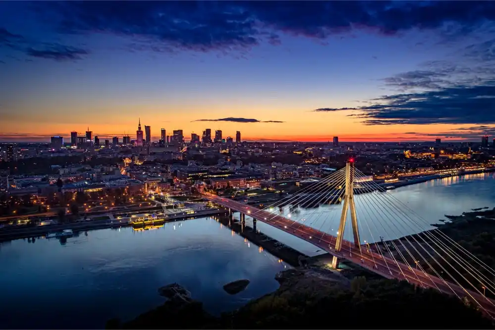 Fototapeta Warszawa Z Lotu Ptaka Tylko dziś