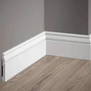 Listwa przypodłogowa MD094P malowana na biało (9,4×1,2×200cm) Mardom Decor Obniżka ceny