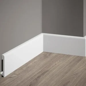 Listwa przypodłogowa MD234P malowana na biało (7,8×1,4×200cm) Mardom Decor Wyprzedaż