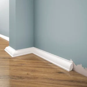 Listwa przypodłogowa malowana na biało LPC-01M (2,1×2,1×244cm) Creativa Zniżka